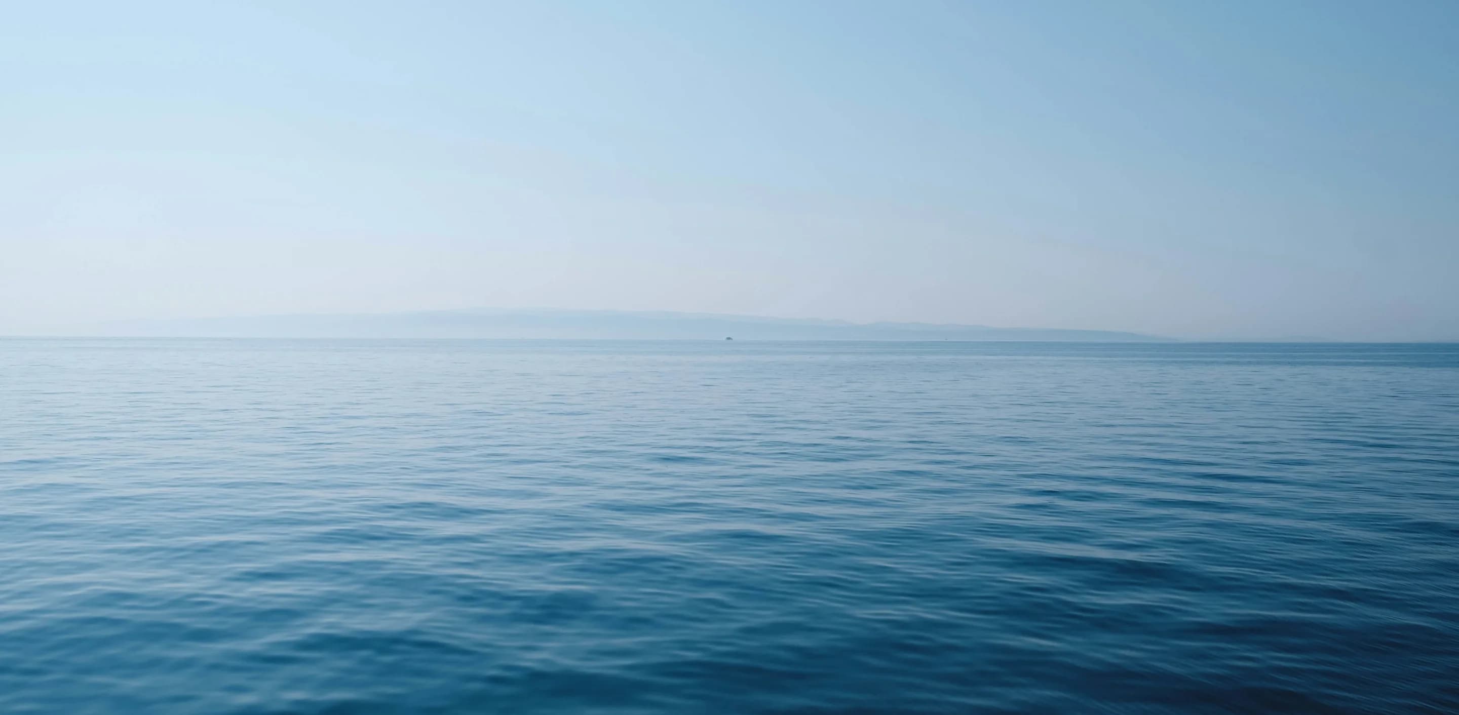 Calm open sea
