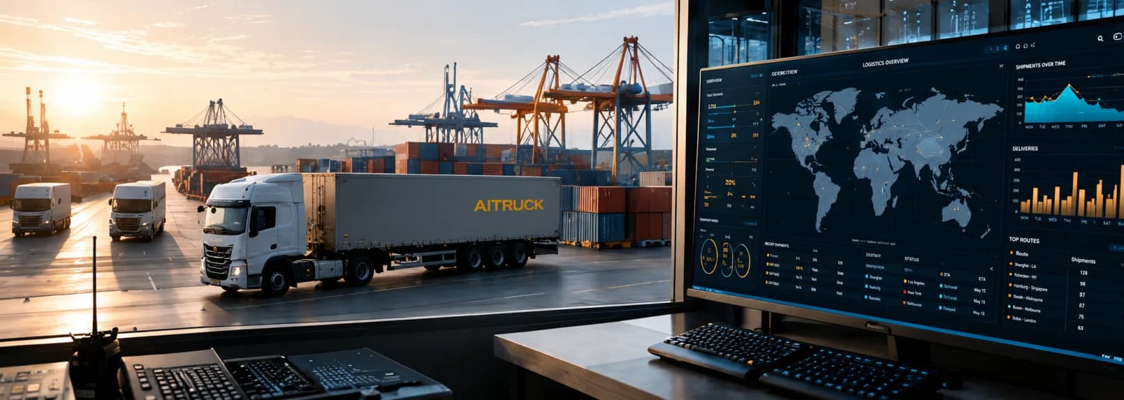 Smart port logistics operation